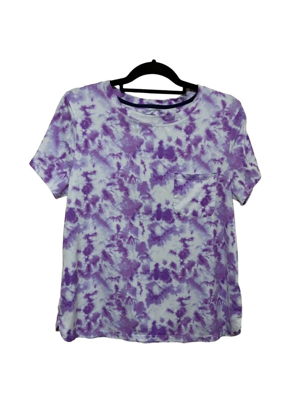 Jane & Bleecker Purple Tie-Dye Pajama Shirt Women’s S Short Sleeve Crewneck